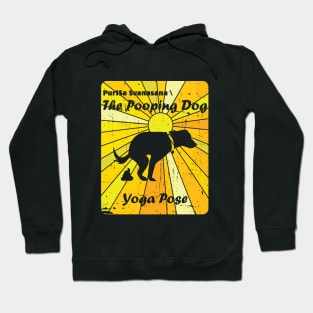 The Pooping Dog Yoga Pose Prayer to the Sun Every Morning Zen Master Hoodie